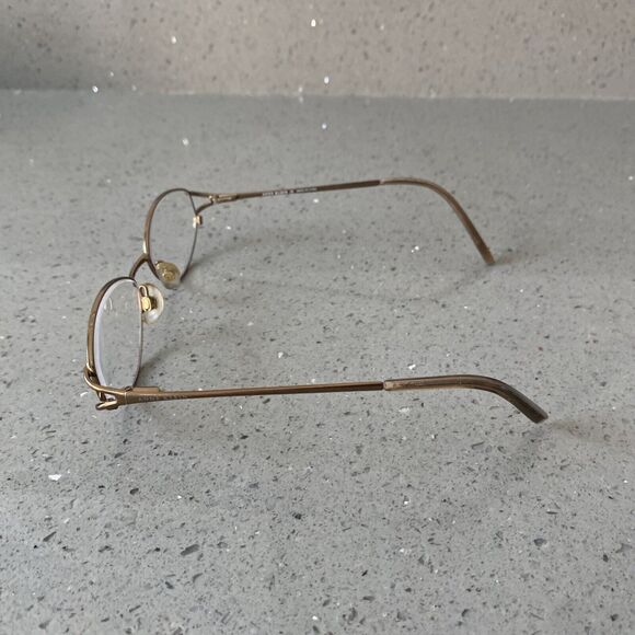 Anne Klein Eyeglasses Frames ONLY AK9056 416S Brown Round Full Rim 51-17-135 main image 5